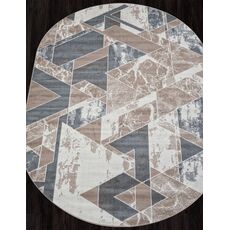 Ковер овальный Sierra дизайн F354 BEIGE-BLUE 1.00x2.00, фото , изображение 2