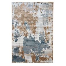 Ковер БЬЯНКА дизайн D009A - CREAM SHIRINK / BLUE FDY, прямоугольник 2.40x4.00, фото , изображение 4