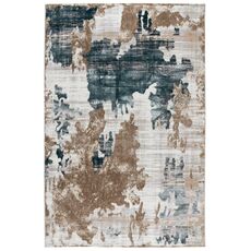 Ковер БЬЯНКА дизайн D009A - CREAM SHIRINK / BLUE FDY, прямоугольник 2.00x2.90, фото , изображение 3