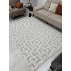 Ковер Поло дизайн EN 204 CREAM BEIGE, прямоугольник 2.40x3.40, фото , изображение 3