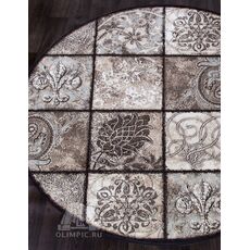 Ковер круглый Valencia Deluxe дизайн D328 BROWN 2.00x2.00, фото , изображение 3