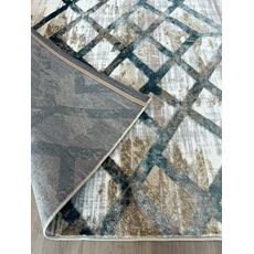 Ковер БЬЯНКА дизайн K551B - CREAM SHIRINK / BLUE FDY, прямоугольник 2.40x4.00, фото , изображение 5