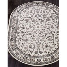 Ковер овальный Valencia Deluxe дизайн D251 CREAM-BROWN 2.00x4.00, фото , изображение 2