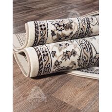 Ковер овальный Valencia Deluxe дизайн D251 CREAM-BROWN 0.80x1.50, фото , изображение 4