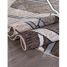 Ковер овальный Sierra дизайн D487 BEIGE-BROWN 3.00x4.00, фото , изображение 3