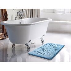 Коврик для ванной Shahintex РР LUX Голубой 11 0.50x0.80, фото , изображение 3