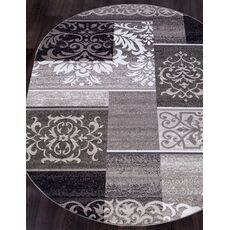 Ковер овальный Silver дизайн D216 GRAY 1.80x2.50, фото , изображение 2