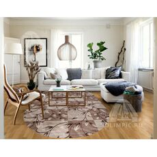 Ковер овальный Gavana дизайн D480 BEIGE 1.80x2.50, фото , изображение 4
