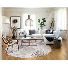 Ковер овальный Valencia Deluxe дизайн D310 CREAM-BROWN 1.50x2.30, фото , изображение 4