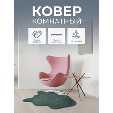 Коврик меховой шкура Эвкалиптовый 13 0.50x0.88, фото , изображение 6