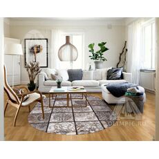 Ковер овальный Valencia Deluxe дизайн D328 BROWN 1.50x2.30, фото , изображение 4