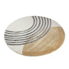 Ковер круглый Sofit дизайн C121 YELLOW 1.20x1.20, фото , изображение 2