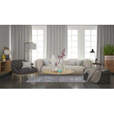 Ковер Liman дизайн F164 GRAY-BLUE, прямоугольник 1.60x2.30, фото , изображение 7