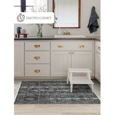 Коврик безворсовый ПРОВАНС icarpet 001 графит 03 0.80x1.20, фото , изображение 2
