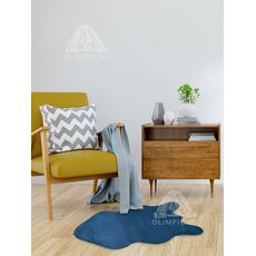 Коврик меховой шкура Аквамариновый 11 0.75x1.30, фото , изображение 5