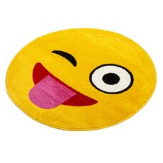 Ковер детский круглый SMILE дизайн NC17 YELLOW 1.00x1.00, фото , изображение 2