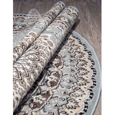 Ковер овальный Sierra дизайн D504 BLUE-BROWN 1.80x2.50, фото , изображение 3