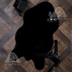 Коврик меховой шкура Блэкглама 01 0.75x1.30, фото , изображение 3
