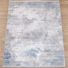 Ковер Lite B650B CREAM / D_BLUE 0.8x1.5 Прямой, фото , изображение 2