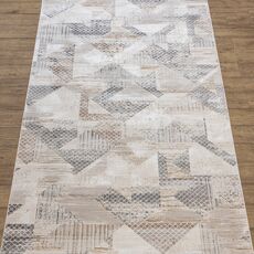 Ковер Polo K712A CREAM / D_GRAY 2.0x2.0 Круг, фото 
