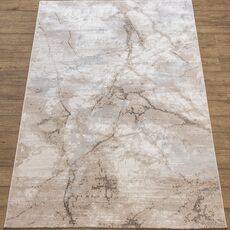 Ковер Polo K735A CREAM / D_GRAY 0.8x1.5 Овал, фото 
