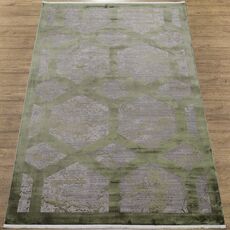 Ковер Olimpos M570S SH_GRAY / D_GREEN 2.0x2.9 Овал, фото 