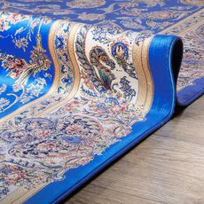 Ковер Qum 2003U BLUE / CREAM 3.0x3.9 Прямой, фото , изображение 6