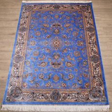 Ковер Qum 2003U BLUE / CREAM 3.0x3.9 Прямой, фото , изображение 3