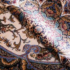Ковер Qum 2004A CREAM / NAVY 2.4x3.4 Прямой, фото , изображение 5