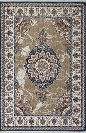 Ковер 00633A - D.BLUE FDY / BEIGE FDY - Прямоугольник - коллекция ASADU 2.00x2.90