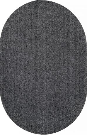 Ковер T600 - BLACK - Овал - коллекция SOFIA 1.00x2.00