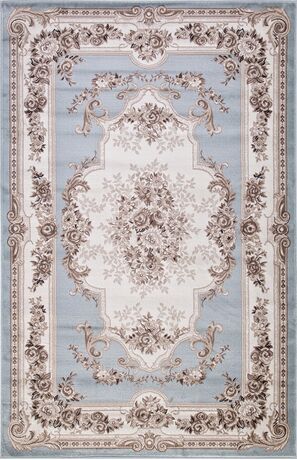 Ковер 4015 - L.BLUE-BROWN - Прямоугольник - коллекция VALENCIA DELUXE 2.50x3.50