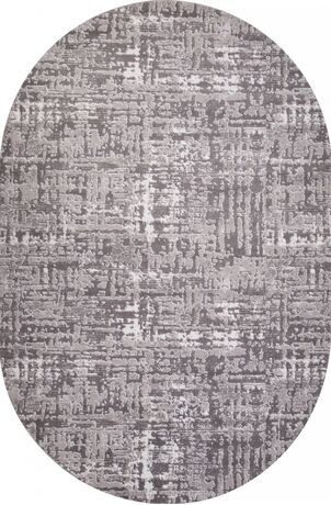 Ковер 8667 - GRAY - Овал - коллекция RICHI 1.50x2.20