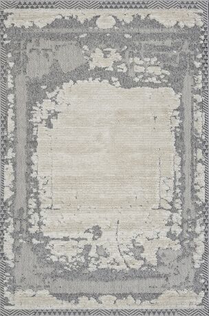 Ковер 5758A - WHITE / L.GRAY - Прямоугольник - коллекция TUNIS 0.76x1.50