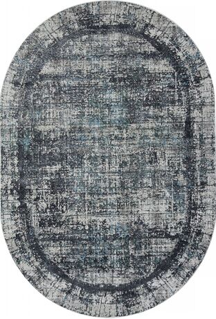 Ковер 02467H - BLUE / GREY - Овал - коллекция SAFARI 2.40x3.40