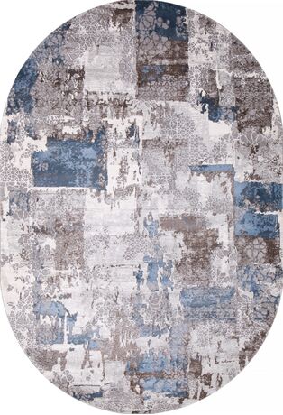 Ковер 03857A - BLUE / BLUE - Овал - коллекция ARMINA 3.00x5.00