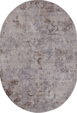 Ковер 03851C - GREY / BROWN - Овал - коллекция ARMINA 1.60x2.30