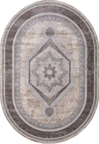 Ковер 04037C - GREY / BROWN - Овал - коллекция ARMINA 3.00x4.00