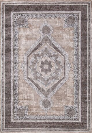 Ковер 04037C - GREY / BROWN - Прямоугольник - коллекция ARMINA 0.80x1.50