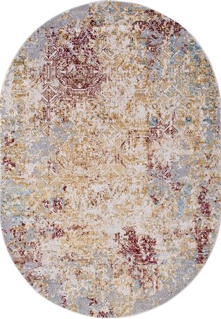 Ковер 15438B - RED / BLUE - Овал - коллекция TOKIO 2.40x3.40