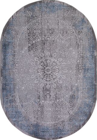 Ковер 03878A - BLUE / BLUE - Овал - коллекция ARMINA 4.00x5.00