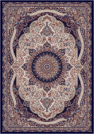 Ковер Shahreza дизайн D415 CREAM-NAVY, прямоугольник 1.60x2.20, фото 