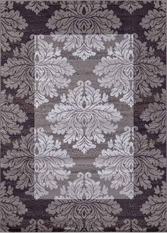 Ковер D213 - GRAY-PURPLE - Прямоугольник - коллекция SILVER 1.50x1.90