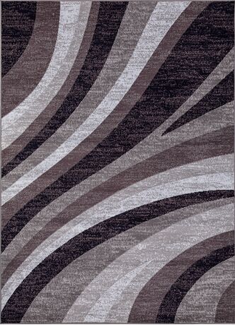 Ковер D234 - GRAY-PURPLE - Прямоугольник - коллекция SILVER 1.50x1.90