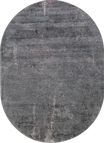 Ковер D768 - GRAY - Овал - коллекция SERENITY 2.40x4.00