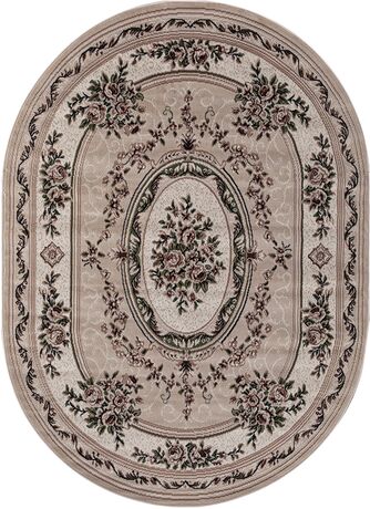 Ковер 5444 - BEIGE - Овал - коллекция GAVANA 1.50x1.90