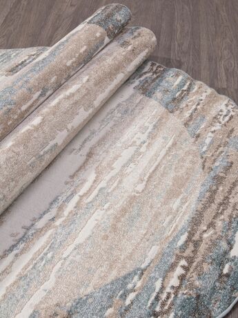 Ковер D983 - BEIGE-BLUE - Овал - коллекция NATUREL 1.00x2.00, фото , изображение 3