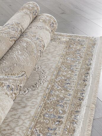 Ковер MOSSO дизайн 27226A BEIGE / BLUE, прямоугольник 1.60x2.30, фото , изображение 5