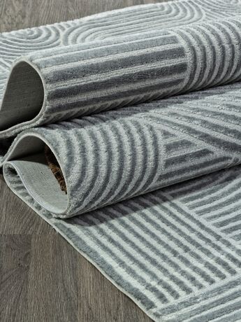 Ковер SIROCCO дизайн E508AQ D.GREY / GREY, прямоугольник 2.00x4.00, фото , изображение 4