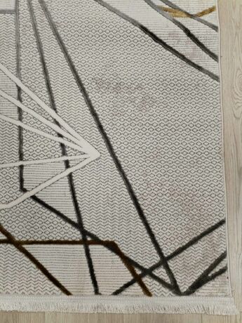 Ковер Марина дизайн MN  419 CREAM/ GREY, прямоугольник 0.80x1.50, фото , изображение 4